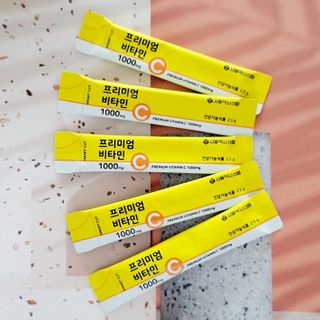 서울약사신협 프리미엄비타민C1000_2.5G x 100포 — 5점을 준 리뷰어가 2020년 12월 올린 사용 사진