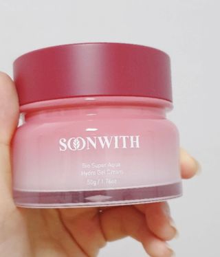 SOONWITH 바이오 수퍼 아쿠아 하이드로 젤 크림 — 5점을 준 리뷰어가 2021년 4월 올린 사용 사진