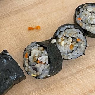 해풀잎 누구나 김밥*1ea [(혼합야채 35g *1ea,  김밥김 (5g, 5ea),  양념간장 (6g, 5ea), 참기름(5g, 2ea)] — 5점을 준 리뷰어가 2022년 7월 올린 사용 사진