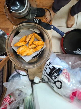 한만두 진한 해물맛 짬뽕만두 1kg — 4점을 준 리뷰어가 2021년 4월 올린 사용 사진