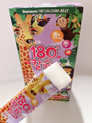 다나음 180도 칼슘젤리+아연면역젤리 — 5점을 준 리뷰어가 2021년 12월 올린 사용 사진
