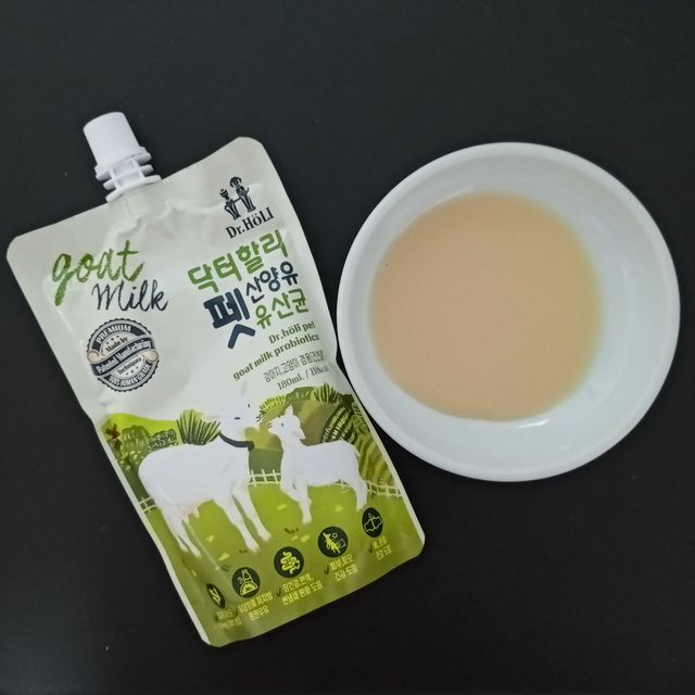 닥터할리 펫 산양유 유산균 180ML (5개입) 리뷰 사진