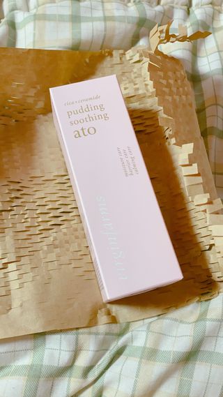 냉장고에 넣어요, 붉은 트러블 피부 다음날 진정되요 [버진팜스 푸딩수딩아토] — 5점을 준 리뷰어가 2021년 9월 올린 사용 사진
