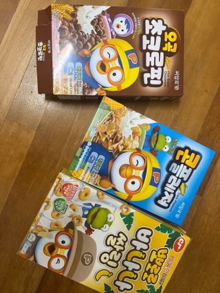 씨알푸드 뽀로로 시리얼 3종 — 5점을 준 리뷰어가 2022년 2월 올린 사용 사진