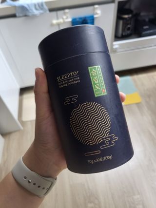 프리마인 자체 기업부설 연구소에서 찾아낸 건강한 수면의 비밀.  슬립토 플러스 30포 — 5점을 준 리뷰어가 2022년 9월 올린 사용 사진