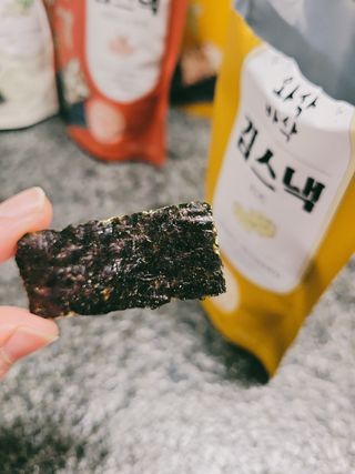 더빈트 와삭바삭 김스낵 — 5점을 준 리뷰어가 2023년 2월 올린 사용 사진