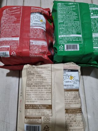 [풀무원] 자연은맛있다 정면, 백면, 홍면  세트 — 5점을 준 리뷰어가 2021년 4월 올린 사용 사진