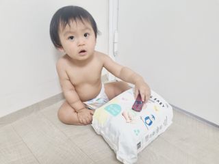 쿠잉 윙윙 풀커버 팬티기저귀 (L/XL/XXL) 1팩 — 5점을 준 리뷰어가 2022년 12월 올린 사용 사진