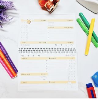 리훈 차일드라이크 워킹스마일 초등학생 스터디 플래너 — 4.5점을 준 리뷰어가 2021년 10월 올린 사용 사진
