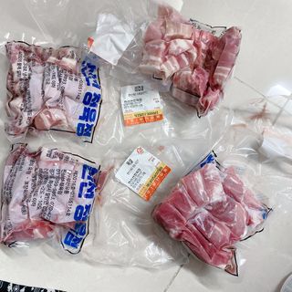 찐신선 한끼한팩 미국 냉동 목살 & 네덜란드 냉동 삼겹살 SET — 5점을 준 리뷰어가 2021년 10월 올린 사용 사진