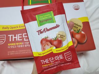 제이제이바이오 더단마토 프리미엄주스 100ml 30팩입 - 무설탕 스테비아 토마토즙 — 5점을 준 리뷰어가 2021년 11월 올린 사용 사진