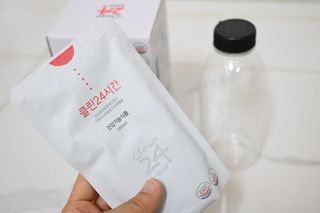 클린24시간 1BOX(5포) + 전용보틀(500ml) — 5점을 준 리뷰어가 2022년 7월 올린 사용 사진