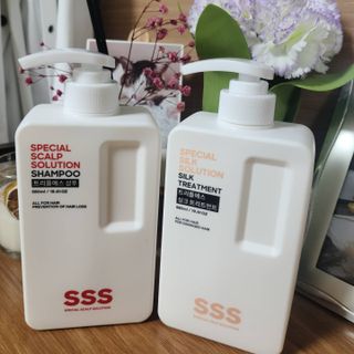 트리플에스 탈모 샴푸 580ml + 실크 트리트먼트 580ml — 5점을 준 리뷰어가 2021년 5월 올린 사용 사진