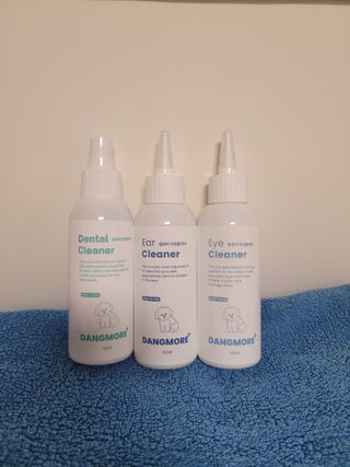 [댕모어 클리너 3종] 아이클리너 / 이어클리너 / 덴탈클리너 3종 세트 (120ml) — 5점을 준 리뷰어가 2023년 8월 올린 사용 사진