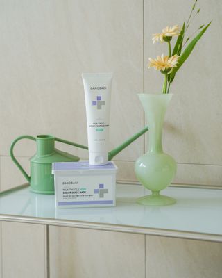 바노바기 코스메틱 바노바기 밀크씨슬 리페어 시카 폼 클렌저 플러스 120ml + 퀵 마스크 플러스 30매 — 4.5점을 준 리뷰어가 2023년 9월 올린 사용 사진