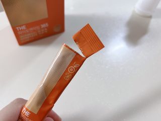 [닥터루템]맛있는 파인애플맛 과채효소 THE파이토엔자임365 1box (30포) — 3.5점을 준 리뷰어가 2022년 10월 올린 사용 사진
