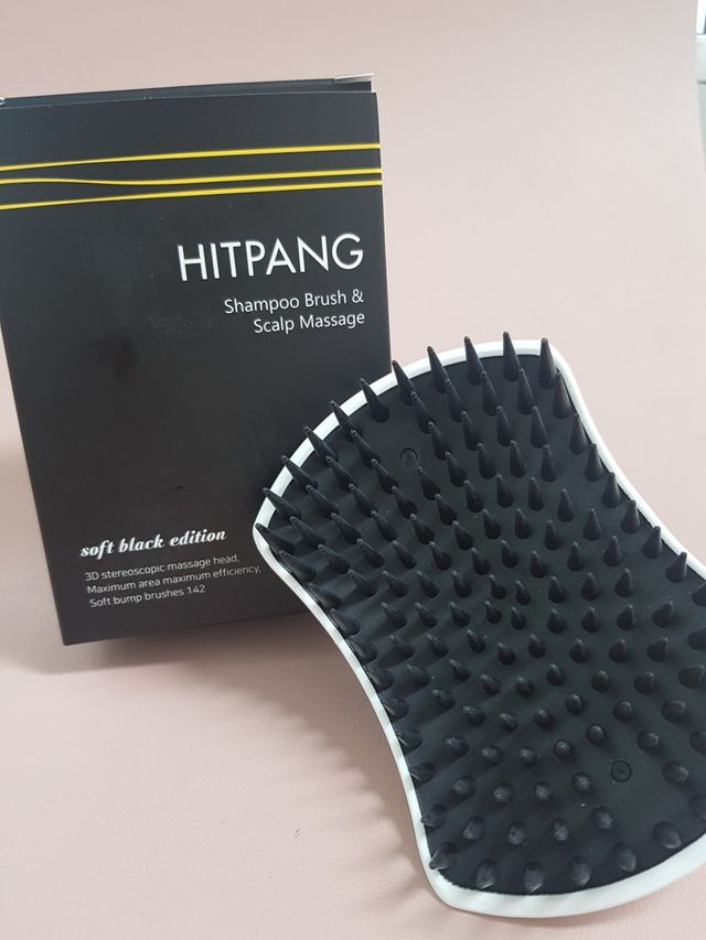 온가족 시원한샴푸 깨끗한두피 샴푸브러쉬 두피스케일링 히트팡블랙에디션 리뷰 사진
