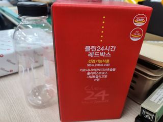 클린24시간 레드박스 1BOX(5포) + 전용보틀(500ml) — 5점을 준 리뷰어가 2024년 2월 올린 사용 사진