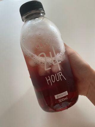 클린24시간 1BOX(5포) + 전용보틀(500ml) — 5점을 준 리뷰어가 2022년 8월 올린 사용 사진