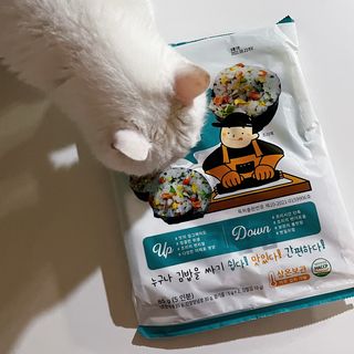 해풀잎 누구나 김밥*1ea [(혼합야채 35g *1ea,  김밥김 (5g, 5ea),  양념간장 (6g, 5ea), 참기름(5g, 2ea)] — 5점을 준 리뷰어가 2022년 7월 올린 사용 사진