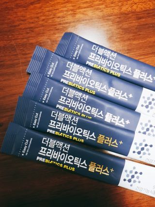 메이준뉴트리 더블액션 프리바이오틱스 플러스+ — 3점을 준 리뷰어가 2021년 3월 올린 사용 사진