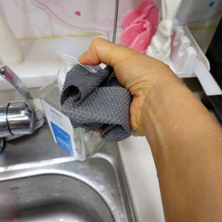 위케어 천연 주방세세, 에어프라이어세제, 다목적세정제, 발포텀블러세정제 — 4점을 준 리뷰어가 2021년 2월 올린 사용 사진