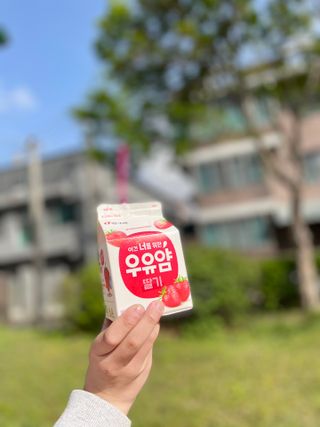 빙그레 우유얌 초코 / 우유얌 딸기 — 5점을 준 리뷰어가 2021년 4월 올린 사용 사진