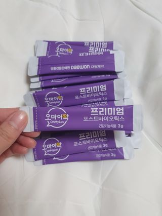 [유산균] 오마이락 프리미엄 포스트바이오틱스 30P — 5점을 준 리뷰어가 2022년 11월 올린 사용 사진