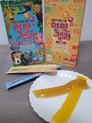 다나음 셀렌에 빠진 아연면역젤리 열대과일맛+사과맛 — 5점을 준 리뷰어가 2023년 8월 올린 사용 사진