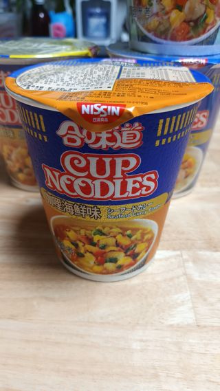 NISSIN 닛신 컵누들  4종 - 씨푸드오리지날, 씨푸드 스파이시, 씨푸드 커리, 씨푸드 XO소스 — 5점을 준 리뷰어가 2022년 4월 올린 사용 사진