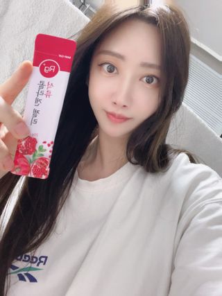 함초록 Rg+ 석류콜라겐젤리 — 5점을 준 리뷰어가 2021년 4월 올린 사용 사진