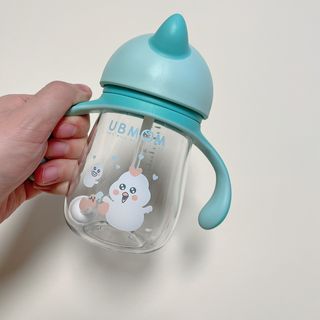 유비맘 트라이탄 코니빨대컵_컬러 랜덤 발송 — 3점을 준 리뷰어가 2021년 3월 올린 사용 사진
