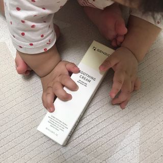 젠바이오 코스메틱스 젠바이오수딩크림]   가려운 피부 & 아토피 원픽 크림 — 4.5점을 준 리뷰어가 2022년 9월 올린 사용 사진