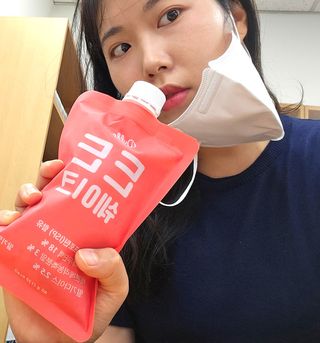 [덜다] 든든 식물성 단백질 쉐이크 40g X 7입 (곡물/딸기) — 4점을 준 리뷰어가 2023년 8월 올린 사용 사진