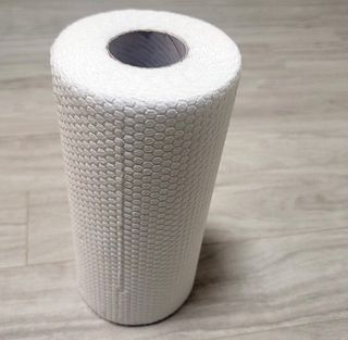 부직포나라 중금속유해물질ZERO 뜯어쓰는 주방 일회용수세미 60매 2매 — 4.5점을 준 리뷰어가 2022년 11월 올린 사용 사진