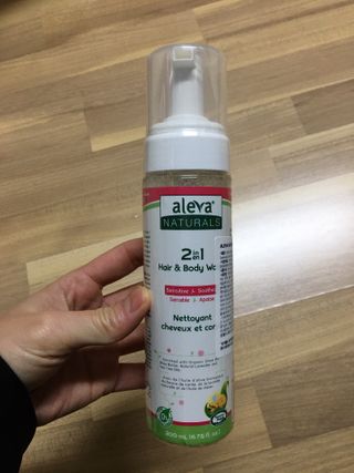 알레바 내츄럴 2in1 헤어 바디워시 — 5점을 준 리뷰어가 2021년 2월 올린 사용 사진