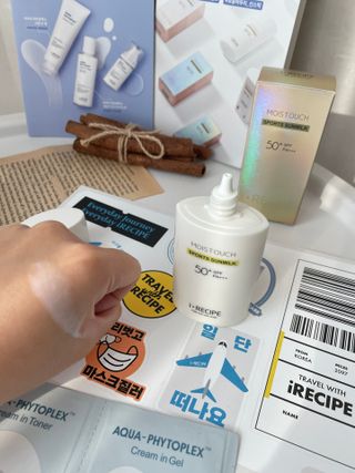 아이레시피 모이스트터치 스포츠 선밀크 50ml (SPF50+ PA+++) — 5점을 준 리뷰어가 2023년 2월 올린 사용 사진
