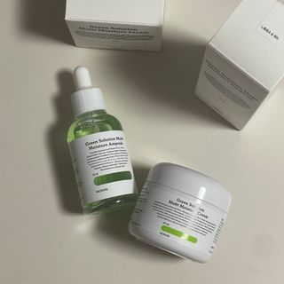 [녹산] 그린 솔루션 멀티 수분 앰플 + 그린 솔루션 멀티 수분크림 — 4.5점을 준 리뷰어가 2022년 11월 올린 사용 사진