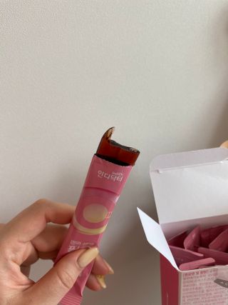 [인디닥터] 면역 생생 핑크 이뮨 젤리 — 5점을 준 리뷰어가 2022년 4월 올린 사용 사진