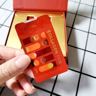 프리마인 귀족의 콜라겐, 92배 흡수율. 럭셔리 프리미엄 셀라브 콜라겐필름 30매 — 4점을 준 리뷰어가 2022년 8월 올린 사용 사진