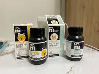 일동제약 마이니 마이니 지니키즈 유산균 츄어블, 멀티비타 set — 5점을 준 리뷰어가 2021년 3월 올린 사용 사진
