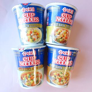 NISSIN 닛신 컵누들  4종 - 씨푸드오리지날, 씨푸드 스파이시, 씨푸드 커리, 씨푸드 XO소스 — 4점을 준 리뷰어가 2021년 10월 올린 사용 사진