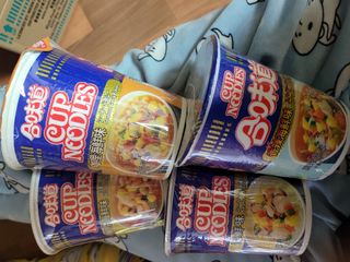 NISSIN 닛신 컵누들  4종 - 씨푸드오리지날, 씨푸드 스파이시, 씨푸드 커리, 씨푸드 XO소스 — 5점을 준 리뷰어가 2022년 11월 올린 사용 사진