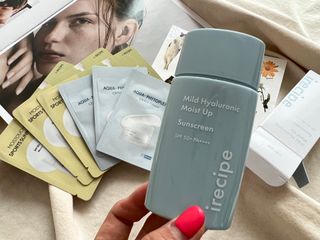 아이레시피 마일드 히알루로닉 모이스트 업 선스크린 SPF50+ PA++++ — 5점을 준 리뷰어가 2023년 6월 올린 사용 사진