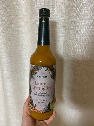 H365 [Kaskein Luomutyrniglögi] 핀란드 전통 무알콜 멀드와인 시벅톤 글로기 — 5점을 준 리뷰어가 2021년 4월 올린 사용 사진