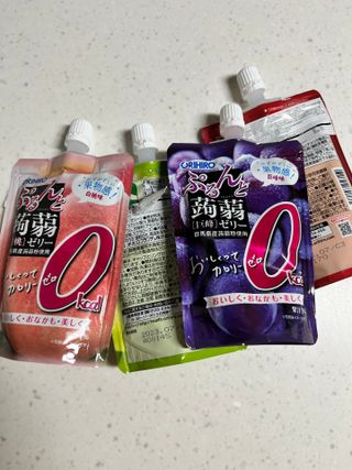 ORIHIRO 오리히로 곤약젤리 제로칼로리 130g 4종 4팩(맛별로 1팩씩) — 5점을 준 리뷰어가 2023년 3월 올린 사용 사진