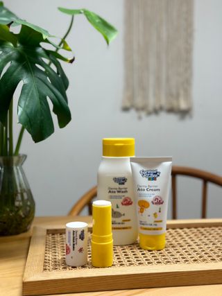포멀비 키즈 더마베리어 아토 세트(크림 120ml+워시 300ml+스틱밤 18g) — 5점을 준 리뷰어가 2023년 11월 올린 사용 사진