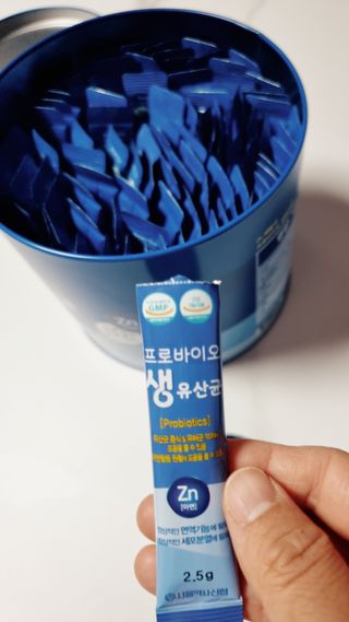 서울약사신협_프로바이오생유산균_2.5G x 100포 — 5점을 준 리뷰어가 2021년 4월 올린 사용 사진