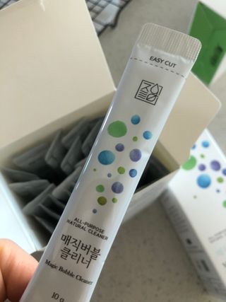 자연그램 매직버블클리너 스틱형 30포 — 5점을 준 리뷰어가 2021년 2월 올린 사용 사진
