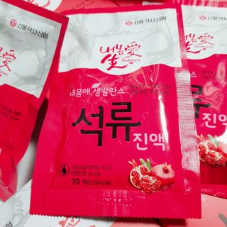 서울약사신협_내몸애생발란스석류_70ml x 30포 — 5점을 준 리뷰어가 2021년 4월 올린 사용 사진